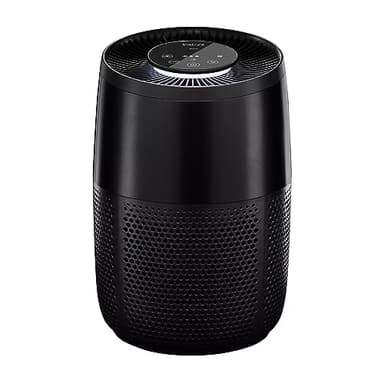 Avilia Purificatore Ionizzatore d'Aria - Respira Aria Fresca e Salutare - Elimina 99,9% Batteri, Ottimo per Allergie e Inquinamento (Nero)