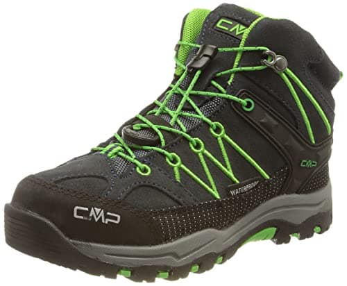 CMP Kids Rigel Mid Trekking Shoes Wp, Scarpe da trekking Unisex - Bambini e ragazzi, B Blue Gecko, 37 EU