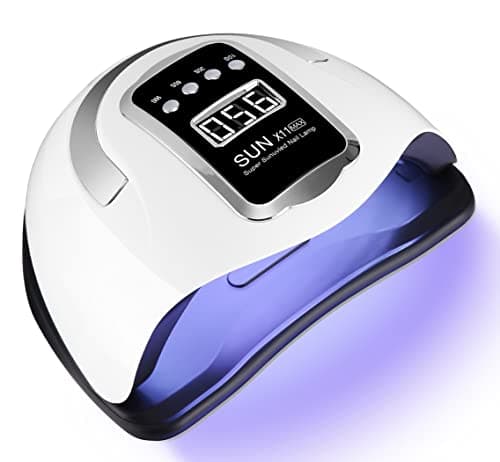 Zawaer Lampada Unghie UV LED, 280W 66pcs Lampada Professionale Semipermanente Curare Rapidamente Pedicure Fornetto Unghie, con Automatico Sensore e Schermo 4 Timer per Manicure a Casa e in Salone