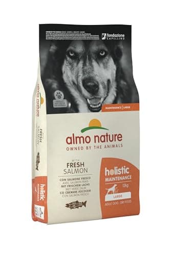 Almo Nature Holistic Maintenance L, Crocchette per Cani Adulti con Salmone Fresco - Sacco da 12 kg