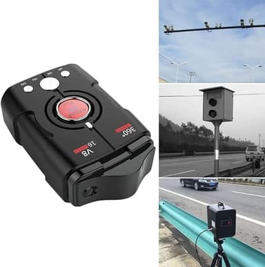 Rilevatore radar per auto, allarme vocale, luce rossa e autovelox, display OLED multicolore, allarme velocità veicolo in tempo reale, tempo di risposta rapido