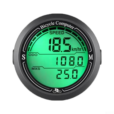 Computer per bici da esterno, tachimetro e contachilometri wireless GPS per bicicletta, display LCD digitale, impermeabile, tachimetro per bicicletta