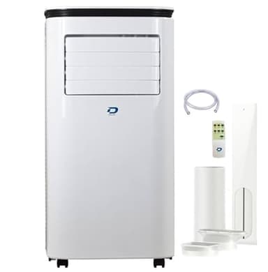 Diloc Over Climatizzatore Condizionatore Portatile Wi-fi senza tubo e con tubo 12000 Btu Riscaldamento, Raffreddamento, Deumidificatore, pompa di calore, classe A Senza Unità Esterna con Telecomando