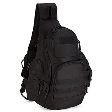 Selighting Borsa Unisex Zaino Monospalla Zaino in Nylon Resistente all'acqua per Outdoor Sports,viaggio,bici Borsa a Tracolla (Nero)