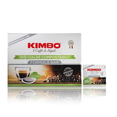 Kimbo Cialde Caffè Compostabili ESE - 100 Cialde - Decaffeinato