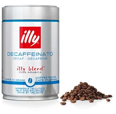 illy 12 Barattoli Da 250g di Caffè in Grani Decaffeinato