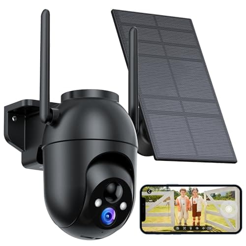 Telecamera WiFi Esterno senza Fili Solare: 2K Telecamera Batteria Visione Notturna Colori - Videocamera Sorveglianza Esterno Rilevamento Umano Pir Videosorveglianza IP66