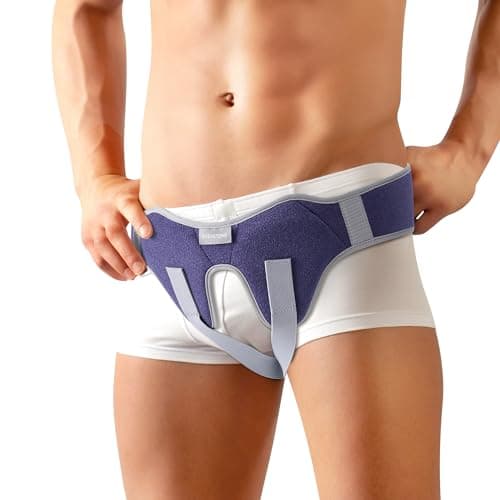 ZHENSTONE Hernia Belt Truss per singola/doppia ernia inguinale o sportiva, Hernia Support Brace per gli uomini per le donne Pain Relief Recovery Strap con 2 cuscinetti di compressione rimovibili