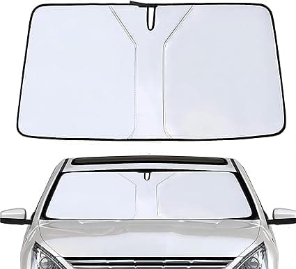 LSHGTMM Auto Parabrezza Parasole per Lancia Ypsilon (846, Facelift 2021) 2021-2024, Protezione I Raggi UV Pieghevole Sun Shades.