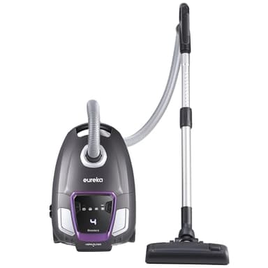 Eureka NEN300 Aspirapolvere con Sacco, Aspirapolvere Potente 700W, 62 dB(A) Super Silenzioso Aspirapolvere a traino con Filtro Igienico, Bocchetta per Pavimenti Duri, Parquet, Moquette, Piastrelle, 2L