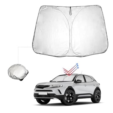 BIBIBO J*eep Avenger Copertura Parabrezza Auto Compatibile con O*pel Mokka B/Mokka E 2021-2024 / J*eep Avenger 2023 2024, Auto Parasole per Parabrezza Pieghevole Anti UV