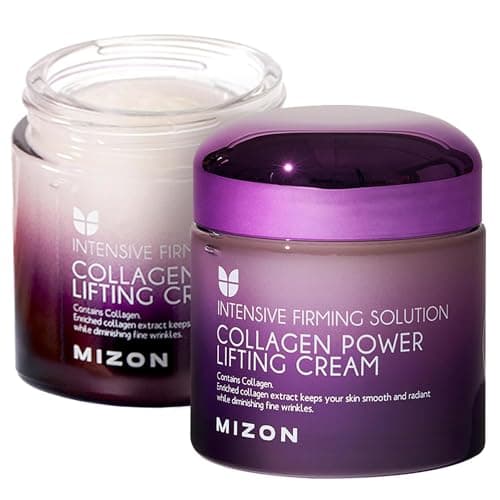 Mizon Crema Power Lifting al Collagene (75 ml) Idratante Intensiva con 75% di Estratto di Collagene Marino, Cosmetica Coreana
