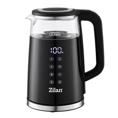 Zilan, Bollitore Intelligente con Schermo Digitale a Doppia Parete, Capacità di 1,7 Lt, 2200W, Funzione di Mantenimento in Caldo, Protezione dall'Ebullizione a Secco, Quattro Temperature Preimpostate,