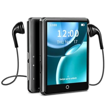 64GB Lettore MP3 Bluetooth 5.3 portatile Lettore musicale lettori mp3 touch screen 2,8" con altoparlante, radio FM,registratore,e-book,Pedometro,video,scheda TF espandibile fino a 128GB