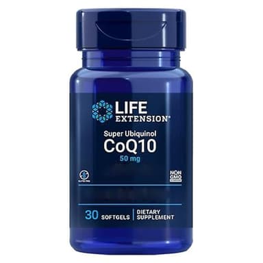 Life Extension, Super Ubiquinol, Enhanced Mitochondrial Support, 50 mg, Kaneka-Ubiquinolo, 30 Capsule molli, Testato in Laboratorio, Senza Glutine, Senza Soia, Non OGM