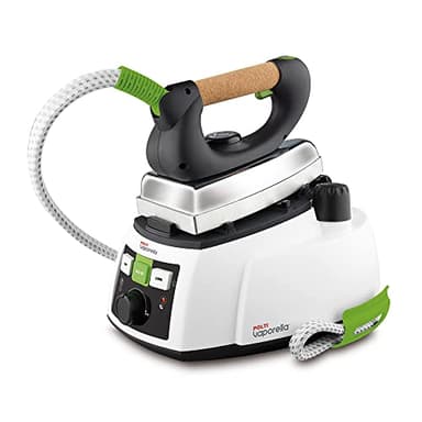 Polti Vaporella 535 Eco Pro, Ferro da Stiro a Vapore con Caldaia ad Alta Pressione da 4 Bar, Potenza 1750 W, Tappo di Sicurezza, Funzione Eco, Colore Bianco e Verde