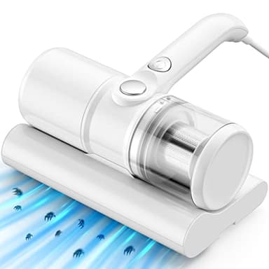 Vihoom Aspirapolvere antiacaro per acari pulisci materassi con luce UV e contenitore per polvere permanente HEPA, aspirapolvere per acari da 300 W per divano/materasso/tessile