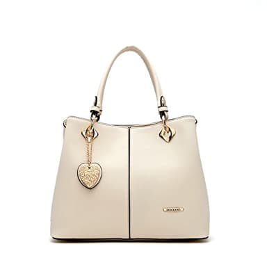 AINUOEY Donna Borse a Mano Borsa a Spalla Elegante Grandi Firmate Marca Tracolla Antifurto PU pelle 73501 1 pz Beige