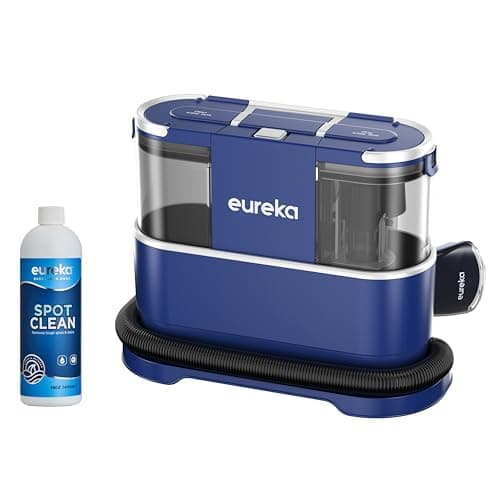 Eureka NEY100 Detergente Portatile per Moquette e Tappezzeria| Smacchiatore Multisuperficie per Moquette,Tappeti,Scale e Auto | Rimuove lo Sporco,Liquidi e le Macchie | Serbatoio d'acqua da 1,5 Litri