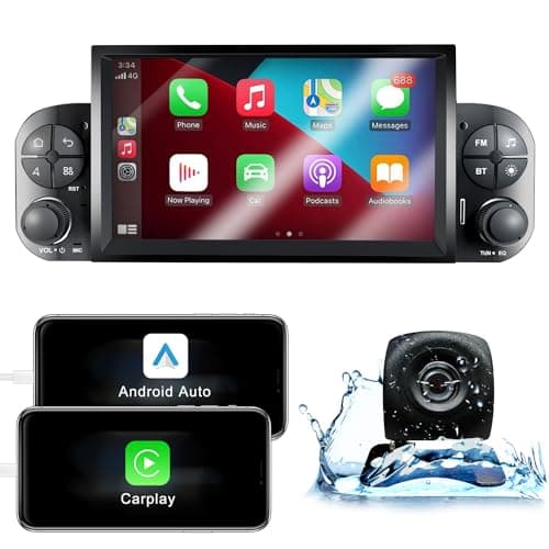 ANKEWAY Autoradio per Fiat Panda 2013-2020, 6,2 Pollici [2G+32G] Android Autoradio 2 DIN con CarPlay Senza Fili + Android Auto Senza Fili, GPS Nav, WIFI, Radio RDS/FM +SWC + Fotocamera posteriore