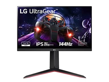 LG 24GN65R UltraGear Gaming Monitor 24" Full HD IPS HDR 10, 1920x1080, 1ms, AMD FreeSync Premium 144Hz, HDMI 2.0 (HDCP 2.2), Display Port 1.4, AUX, Stand Pivot, Flicker Safe, Nero