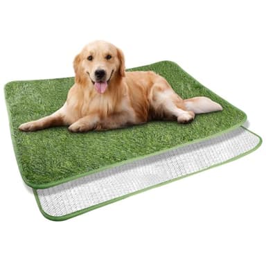 WIYETY Lettiera per cani in erba artificiale, 50 x 70 cm, tappetino per allenamento per cani, lavabile, tappetino per cani, impermeabile, per casa, appartamento