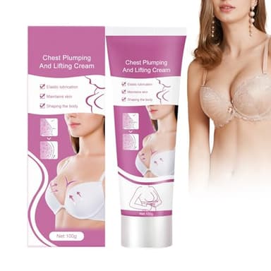 Tkekruh Crema Seno Rassodante 100g, Ingrandimento del Seno, Crema Per Sollevamento L'aumento Del Seno, per la Pelle Rassodante Migliora L'elasticità Crema per il Seno Modellante, Breast Cream