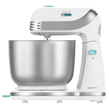 Cecotec Impastatrice Cecomixer Easy White. Potenza 250W con movimento planetario, 6 velocità, vaschetta di Acciaio INOX. Capacità 3L