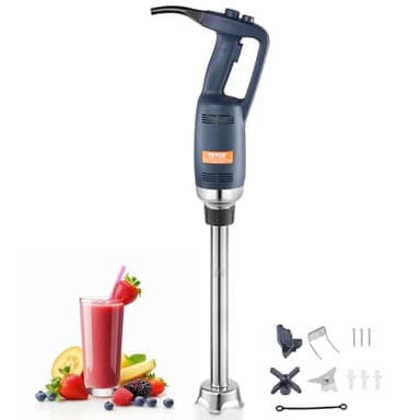 VEVOR Frullatore ad Immersione Professionale, Frullatore Manuale per Carichi Pesanti da 350 W, Miscelatore a Velocità Variabile Continuo da 20 Pollici con Lama in Acciaio Inossidabile, Miscelatore Por