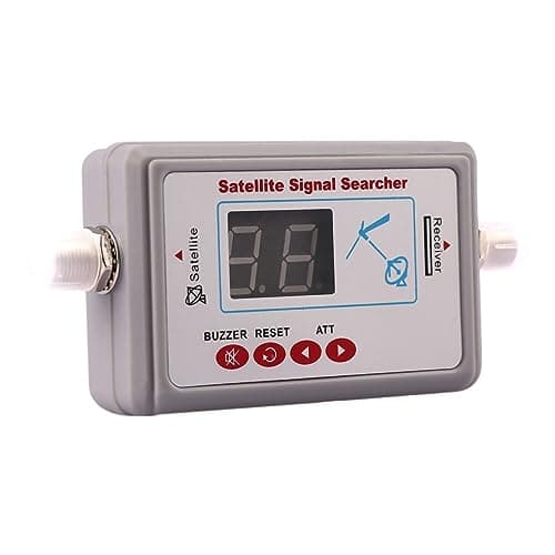ZEZEFUFU Ricevitore di segnale satellitare, localizzatore di segnali satellitari, ricevitore TV per DirecTV, rete parabolica e sistemi satellitari Free-to-Air
