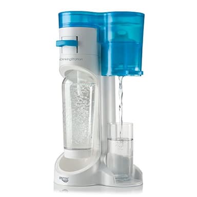 Imetec The Drinking Station WS100 Apparecchio per la Depurazione e la Gasatura Rubinetto, 120 l Depurata e Fino a 80 l di Acqua Gasata