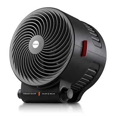 MACOM Enjoy & Relax 938 TORNADO HEATER Potente termoventilatore 2000W, termostato ambiente, dispositivo di sicurezza antiribaltamento, tempo di riscaldamento ridotto al 35% grazie alla ventola Vortex