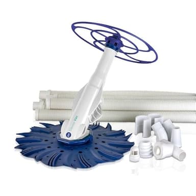 Gre 90397 – Puliscifondo automatico Silence Vac ad aspirazione per piscine, fino a 180 cm di altezza, richiede un sistema di filtrazione tra 0,5 e 1,5 CV