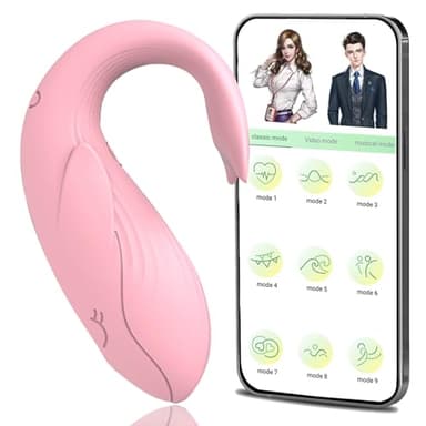 Generico Óvetto Ṿiḃraṉte Telecomando Vîbràtóreper Dónnà R𝚎𝚊listico Bluetooth App 10 Modalità Vîbràtóre Ṡèẍ Ṯoys Squîrtïng Vîbràtóri Clídórídè Dónnà Séx Tóyscop Dónnà Puntó G Ọṿettó Vîbránte HEU1005