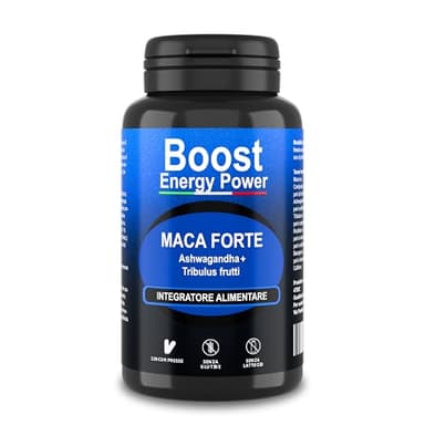 Energy Power, 2500mg Maca Peruviana Nera Blackmaca Forte potente Tribulus Rodiola Cordyceps Testosterone Alto Dosaggio Uomo Donna Integratore Energizzante Naturale Bacopa