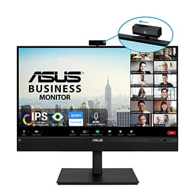 ASUS BE27ACSBK Monitor 27”, WQHD (2560x1440), IPS, Frameless, Webcam FullHD Integrata, Microfono Ai Noise Canceling, USB-C, Speaker Integrati, Design Ergonomico, Eye Care, Riduzione Luce Blu, Nero