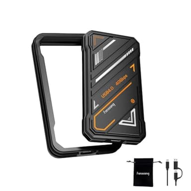 fanxiang 500GB disco rigido esterno, SSD portatile estremo, Ultra Speed USB 4.0 40Gbps Type-C, fino a 3700MB/s velocità di lettura e 2500MB/s velocità di scrittura