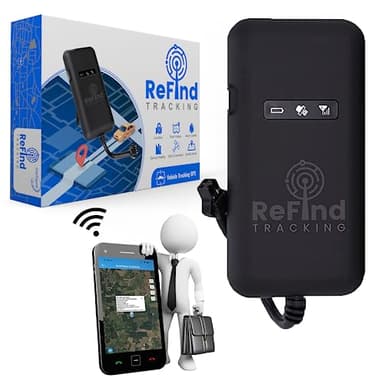 ReFind Localizzatore GPS Auto - Software Gratuito a Vita Senza Canoni Mensili. Antifurto GPS per Auto, Bici, Moto, Furgoni, Caravan e Barche (SIM da Ricaricare)