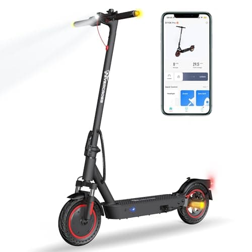EVERCROSS EV10K PRO Monopattino Elettrico Adulto, 10'' Monopattino Elettrico Pieghevole, Scooter Elettrico con Batteria 410WH, Velocità Max 25km/h, Controllo dell'app, Doppi Ammortizzatori