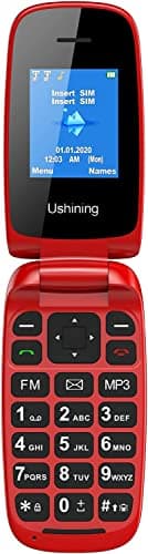CHAKEYAKE Telefono Cellulare per Anziani, Telefono di Base con Tasti Grandi, Volume alto, Funzione SOS, GSM Cellulare a Conchiglia per Anziani e Bambini