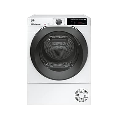 Hoover H-DRY 500 Asciugatrice 9 Kg, Pompa di Calore, Libera Installazione, 59,6 x 58,5 x 85 cm, Classe A+++, Controllo Wi-Fi + BLE, App hOn, Griglia Scarpe, Bianca - NDE H9A3TCBEXS-S