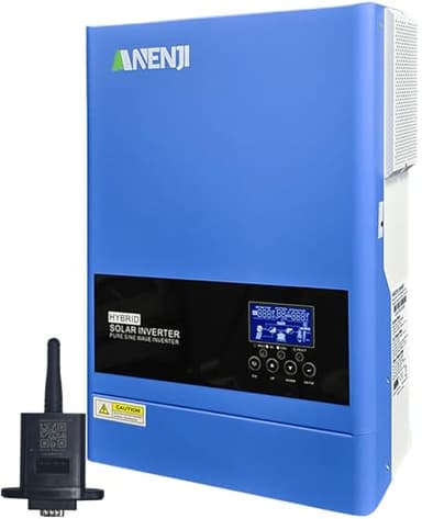 Aninerel 6200W Inverter Solare Ibrido 48V Inverter a onda sinusoidale pura,da DC 48V a AC 230V,Ingresso FV 60-500VDC per batterie al piombo e al litio 48V con modulo WiFi(Versione non parallela)