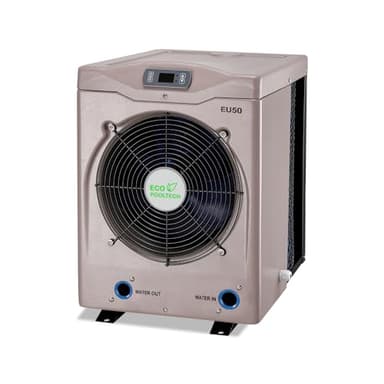 ECOPOOLTECH -Pompa di calore per piscina-Riscaldatore per piscine fuori terra, fino a 5000gallons, Uscita massima 16184 BTU/ora, Scambiatore di calore in titanio