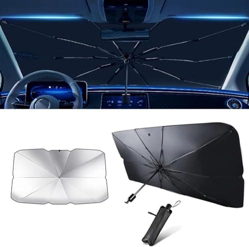 ZanLIn Parasole Parabrezza Auto, Per Hyundai Kona 2017-2023 Protezione UV e Isolamento Termico Pieghevole Visiera Ombrello Parasole