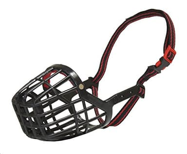 Croci Museruola cane, Museruola Cane Regolabile, Cestino per il viso in plastica Contro Morsi, Antiabbaio, 65 CM