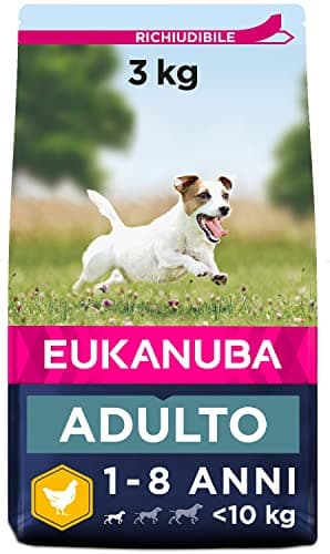 Eukanuba Cibo fresco a base di pollo per cani di piccola taglia, cibo secco di alta qualità per cani adulti, 3 kg
