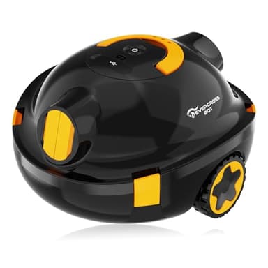 EVERCROSS BOT Y10 Robot Piscina, Robot per Piscina per la Pulizia del Pavimento, Fino a 90 Min & 100㎡, Robot Piscina Senza Fili con Parcheggio Automatico, Robot Fuori Terra con Filtro 180μm (Nero)