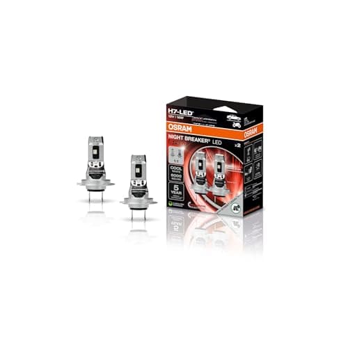 OSRAM NIGHT BREAKER LED SPEED H7, abbagliante e anabbagliante a LED con omologazione stradale, 6000K, installazione rapida, nessun accessorio meccanico necessario, LEDEC02 integrato