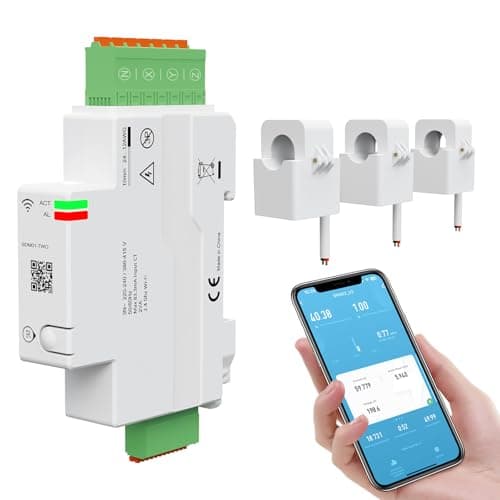 eMylo 3-Phase Smart Wifi Energy Meter 80A in tempo reale di monitoraggio con Split Core trasformatore di corrente consumo di energia elettrica protezione del contatore di sovraccarico per la casa