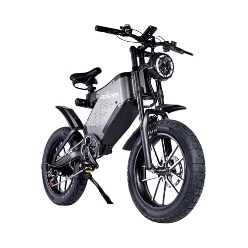 RZOGUWEX Bicicletta elettrica, EBIKE fuoristrada da 20 pollici per adulti con batteria rimovibile agli ioni di litio 48V 25AH, ruota magnetica forgiata con doppio freno a disco idraulico